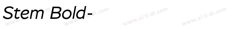 Stem Bold字体转换